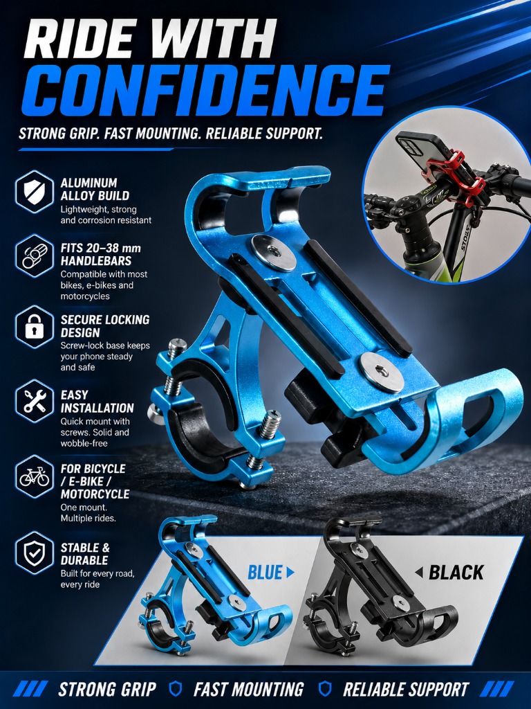 1pc Aluminum Alloy Phone Holde - Cycling Gear Holder recensie en prijs