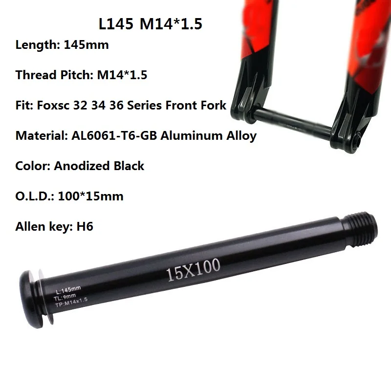 Bicycle Thru Axle 100/110 Wide - Quick Release Skewer recensie en prijs