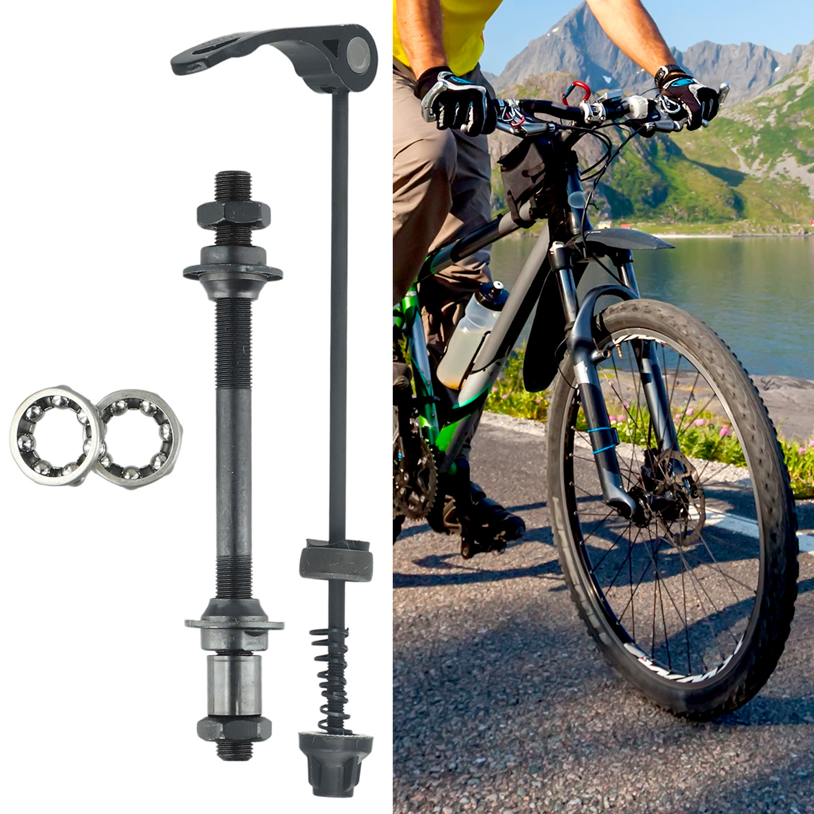 1 Set MTB Bike Axle Front Rear - Quick Release Skewer recensie en prijs